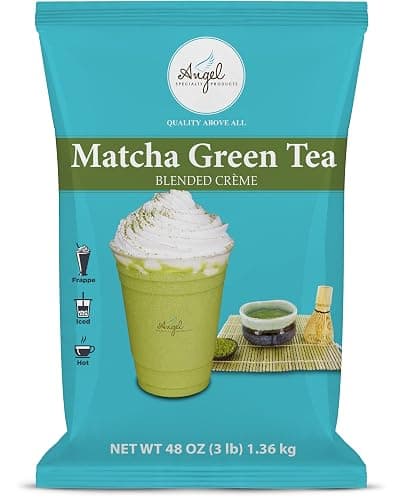 Angel Specialty Products Matcha Green Tea Blended Crème Mix [3 LB] - Image 1
