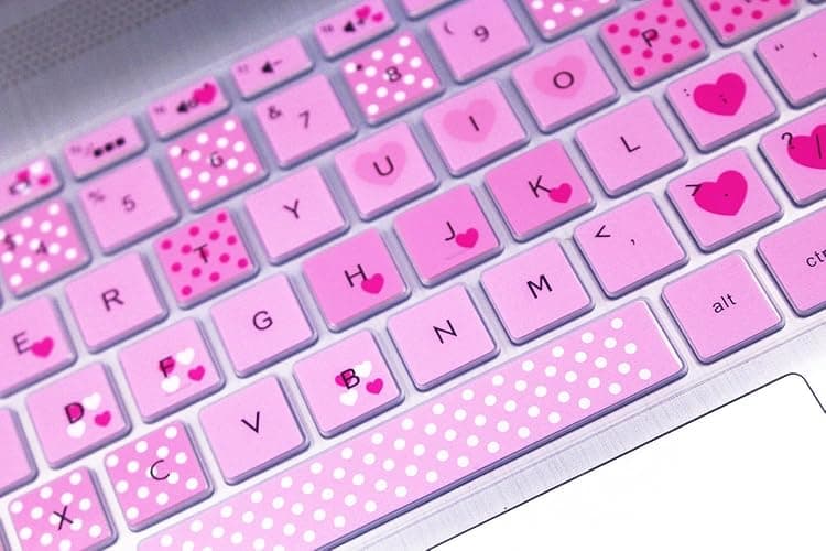 Keyboard Skin Compatible for HP 15.6" 15-dw/dy 15-ef/da/db 15-bs/bw 15t 15z 15t-dy200 15t-dw300/HP Envy x360 2-in-1 15.6''/HP Spectre x360 15t eb0043dx/HP Envy 17 17.3 17t 17M 17-by/bs/bw (Lovely) thumbnail 5