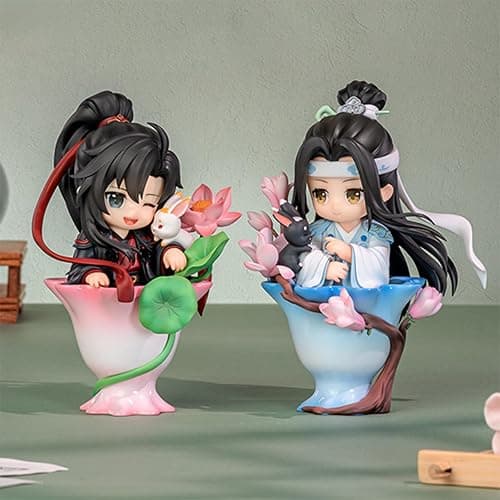 Bahomu Anime Blind Box, Cute Mo Dao Zu Shi Porcelain Flowers Series Wei Wuxian LAN Wangji Blind Box Figure, Collectable PVC Figure for Birthday Gifts thumbnail 6