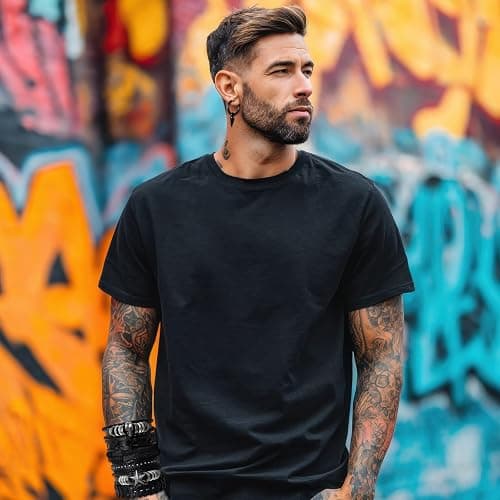 gisgfim 22 Pcs Punk Goth Grunge Jewelry Set for Men Women Leather Bracelets Stainless Steel Y2K Black Piercing Dangle Earrings Bulk Vintage Cool Emo Jewelry Sets Party Costume Accessories Gifts thumbnail 3