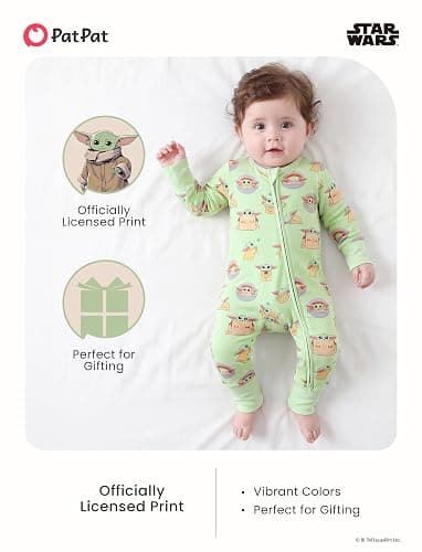 Disney Baby Viscose Made from Bamboo 2-way Zip Footie Romper Outfit NB-Inf thumbnail 3