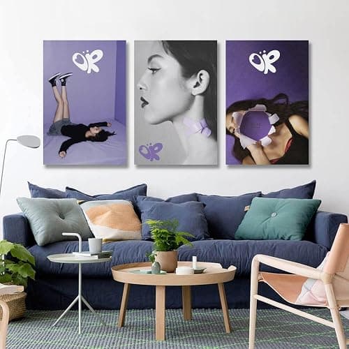 3 PCS Olivia Rodrigo Poster Art Poster Olivia Rodrigo Poster Music Art Poster Olivia Rodrigo Poster Music Album Poster Poster Wall Art Canvas Posters Room Decorative Aesthetic Poster Print Decor Post thumbnail 4