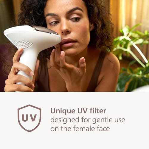 Philips Lumea 8000 Series IPL Hair Removal Device, Permanent Laser Hair Reduction for Women & Men, Easy and Comfortable Use at Home, SenseIQ, 3 Attachments for Body, Face, Intimate, BRI937/03 thumbnail 8
