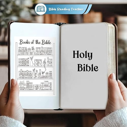 OCQOTAT Books of the Bible Tracker Sticker –Bible Books Shelf Coloring Page, Bible Reading Tracker, Customizable Dashboard Stickers for Scripture Study, Tracking,Bible Organization(Black) thumbnail 3
