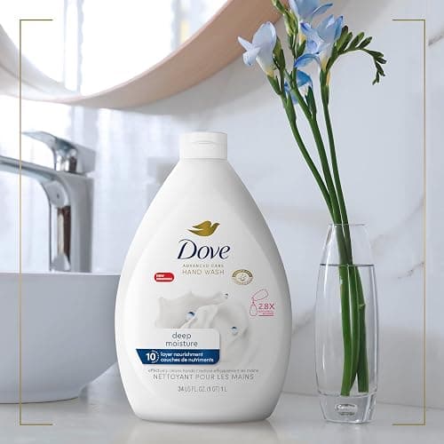 Dove Advanced Care Deep Moisture Hand Wash for soft, smooth skin Bottle Refill nourishes skin 10 layers deep 1 L (Pack Of 3) thumbnail 5