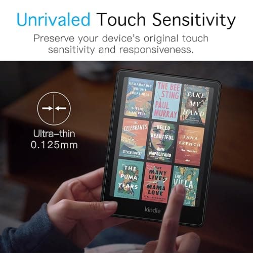 MoKo 3 Pack Screen Protector for 7" Kindle Paperwhite 12th Generation 2024 and Kindle Colorsoft Signature Edition, Anti-Glare Premium PET Protective Film Full-Coverage Matte Screen Protector - 3 Pack thumbnail 7