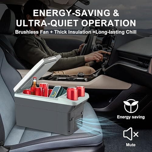 Newmkr 11L/Quart Electric Cooler & Warmer - Portable Car Refrigerator 12 Volt DC Car Fridge with Dual-Temp Control (41°F~149°F) Car Fridge 12V Refrigerator for Camping, Travel & Road Trips,RV, Boat thumbnail 3