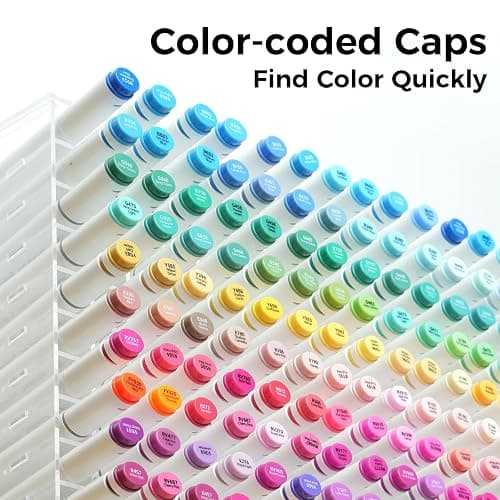 Ohuhu Alcohol Markers 320 Colors - Chisel & Fine Double Tipped Art Markers for Artists Adults Coloring Drawing Sketching Illustration - Alcohol-based Refillable Ink thumbnail 5