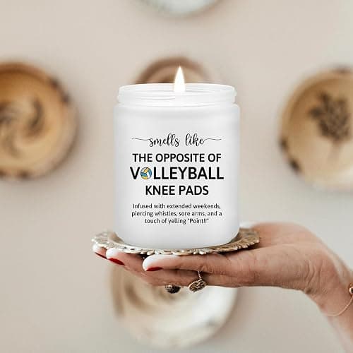 Maybeone Volleyball Gifts for Teen Girls - Volleyball Gift for Lovers, Players, Coach, Team, Mom - Christmas Volley Ball Accessories Present for Women, 7 Oz Lavender Candle thumbnail 9