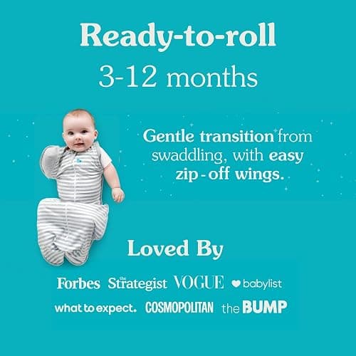 Love to Dream Transition Bag 0.2T Stretch Cotton Medium (6-8.5kg) Stage 2, Soft & Breathable, Lightweight for Comfortable Sleep, Ideal for Newborns, Stripe Print, Olive thumbnail 7