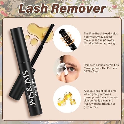JMS&JMS Fairy Lash Clusters Kit Natural Cluster Lashes Invisible Band Manga Lashes with Lash Bond and Seal Eyelash Applictor Lash Remover Lash Extension Kit for Beginner (Fairy-8-18mix) thumbnail 6