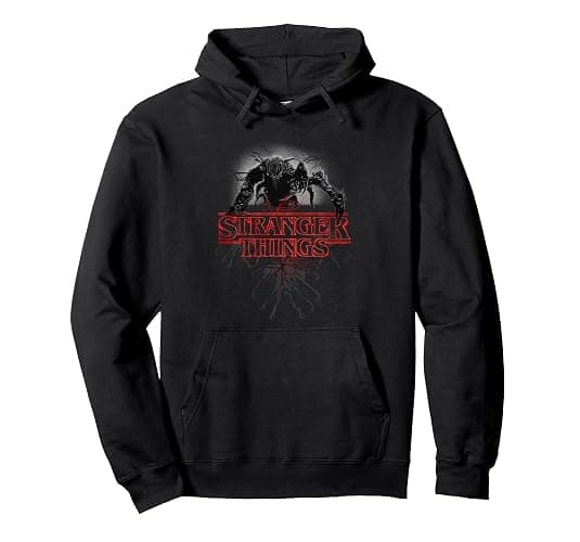 Stranger Things Demogorgon Glow Logo Pullover Hoodie - Image 1
