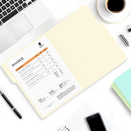 SUNEE File Folders, 36 Pack Manilla Folders 8.5 x 11, 12 Colors Folder Office Organization Home School Folders for Documents Files Paper thumbnail 2