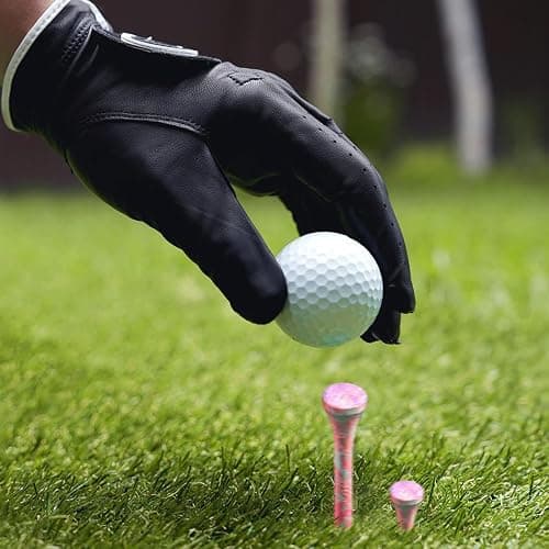 Amy Sport Golf Tees Wooden Stylish Painted 50 Pack | 40 Bamboo Tee 2 3/4 or 3 1/4 Inch with 10 Short 1 1/2 Inch Driving Range Tee, Low Friction Contact, Bright Color Easy to Find thumbnail 6