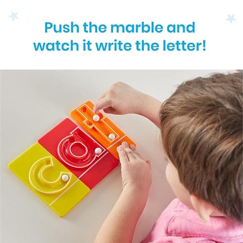 hand2mind MarbleTracers - Lowercase Letters, 24 Letter Tracing Trays, 10 Marbles, Preschool Learning Activities, Fine Motor Skills Toys, Kindergarten Centers for Classroom, Handwriting Practice thumbnail 6