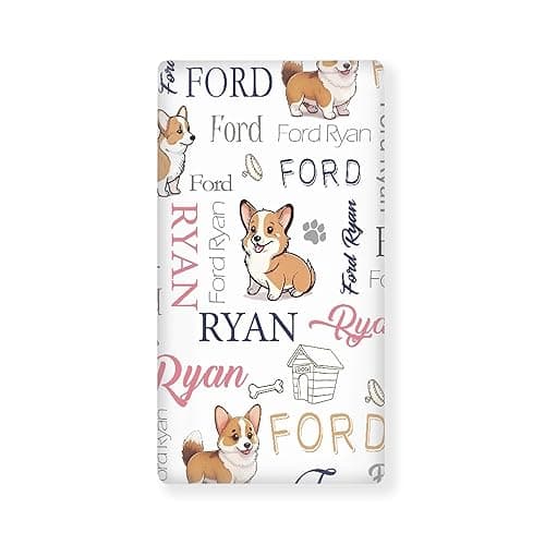 Custom Dog Baby Crib Sheet Personalized Fitted Crib Sheets with Name Mini Pack and Play Sheets Crib Mattress Sheets Perfect for Newborn Baby Boys Girls Nursery Decor thumbnail 7