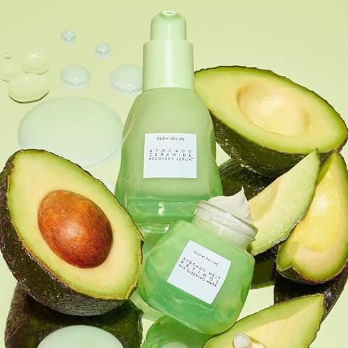Glow Recipe Avocado Ceramide Serum - Soothing, Hydrating Face Serum for Women & Men, Redness Relief & Skin Barrier Repair - Lightweight, Milky Korean Skincare for Dry, Sensitive Skin (30 ml) thumbnail 5