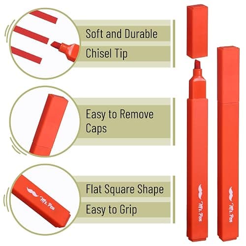Mr. Pen- Aesthetic Highlighters No Bleed, 8 Pack, Assorted Colors | Chisel Tip, Cute Highlighters Assorted Colors for Journaling, Highlighting, Underlining, Fast Dry, Back to School Supplies thumbnail 5