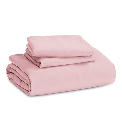 Bedsure Pink Duvet Cover Queen Size - 3 Pieces Prewashed Cotton-Like Extra Soft Bedding Set, Includes 1 Duvet Cover 90x90 Inches with Zipper Closure & 2 Pillow Shams, Comforter Not Included thumbnail 8