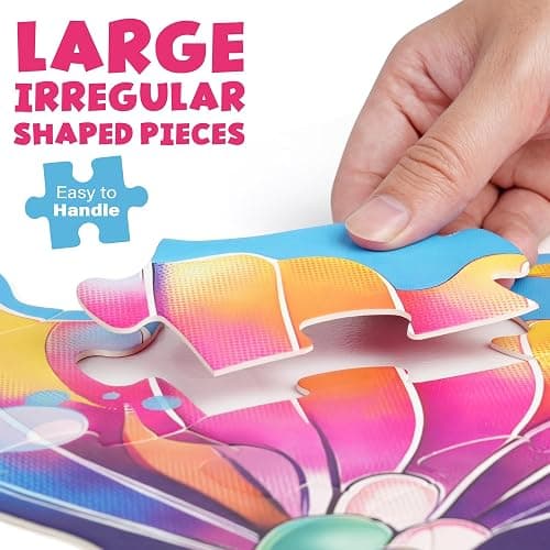 BenBen Floor Puzzles for Kids Ages 4-6, 52 Piece Mermaid Puzzle for Toddlers 3-5, Mermaid Toys Birthday Gift for Girls Boys thumbnail 3