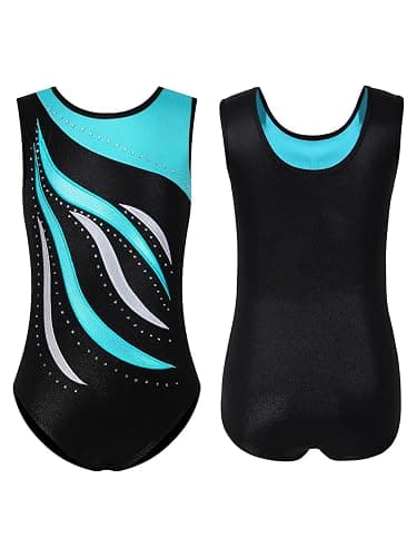 ESHOO Girls Gymnastics Leotards Sparkle Ballet Dance Gymnastics Athletic Leotards Shinning Diamond Embroidered thumbnail 4
