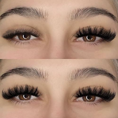 APCYUST Lashes False Wispy Eyelashes Volume Cat Eye Lash Strips Fake Mink Eyelash Pack Natural Look Fluffy Full Strip Lashes Set Clear Band Easy Eyelashes for Beginners with Cluster Looking thumbnail 2