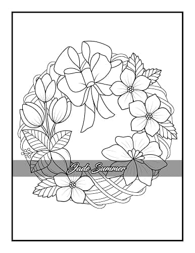 100 Flowers: An Adult Coloring Book with Bouquets, Wreaths, Swirls, Patterns, Decorations, Inspirational Designs, and Much More! thumbnail 43