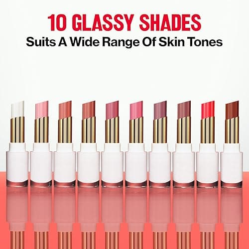 REVLON Super Lustrous Glass Shine Balm, Hydrating Tinted Lipstick, Sheer, Glossy Shiny Finish, 008 Rum Raisin, 0.11 oz - 008 Rum Raisin thumbnail 8