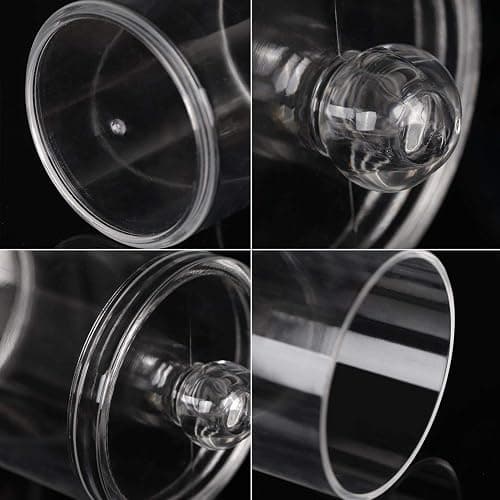 Tbestmax 3 Pack Small Cotton Swab Ball Pad Holder, 10 Oz Qtip Apothecary Jar Clear Makeup Organizer, Bathroom Containers Dispenser thumbnail 5
