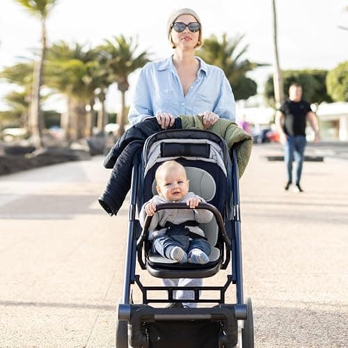 Momcozy Stroller Cooling Pad | Detachable 2-Piece Cooling Cushion | Universal Soft Cooler Pad, Breathable & Adjustable Car Seat Liner | Fits Strollers, Car Seat, Swing, High Chair, Bassinet thumbnail 2