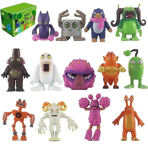 KRSEUB Singing Monsters Toys, Mini Action Figure Playset, Wubbox Noggin Toe Jammer Cute Birthday Gift for Boys & Girls 6+Years Old(13pcs) - Image 1