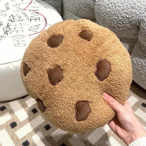 3D Simulation Cookie Pillow, Fun Round Throw Cookie Food Pillows,Suitable for Home Use, Bedroom Sofas, Chairsdecorative Gifts (a4in) thumbnail 2
