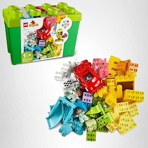 LEGO DUPLO Classic Deluxe Brick Box Building Blocks - Learning & Educational Toys for Toddlers, Preschool, Ages 1.5+ Years - Gift for Birthdays - Develop Fine Motor Skills - 10914 thumbnail 9