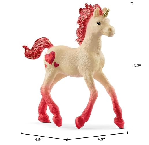 Schleich bayala, Limited Edition Collectible Unicorn Toys for Girls and Boys, Gemstone Unicorn Figurines, Ruby thumbnail 3