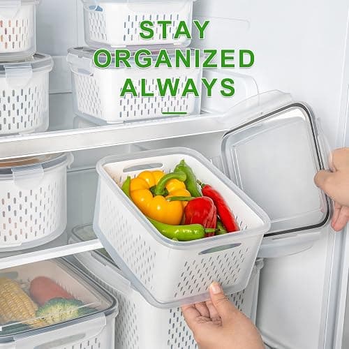 Ella - 5 PCS Large Fruit Containers for Fridge thumbnail 6