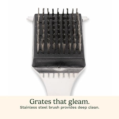 Cuisinart Stainless Steel 16.5" Long Handle Grill Cleaner Brush and Scraper for BBQ, Griddle, Grills, Cookout Tool, Grill Brush for Outdoor Grills BBQ Accessories thumbnail 5