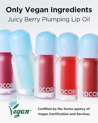 TOCOBO Juicy Berry Plumping Lip Oil 18 Cozy Pink – Korean Vegan Hydrating Lip Oil with Plant Oils for High Shine Gloss - Non Sticky Formula for All Skin Tones, 0.12 fl.oz. thumbnail 8