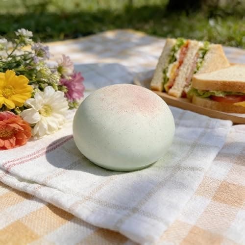 Slow Rising Squishy Toys Bread, Large Soft Food Shaped Stress Ball, Realistic Slow Rise Squeeze Toy, Super Soft Foam Fidget for Stress Relief & Desk Decor (Strawberry) thumbnail 6