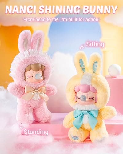 Rolife Nanci Bunny Stuffed Animal Plush Doll,8-11 Inches Cute Anime Blind Box Figures,Mystery Box Popular Soft Collectible Toy for Toddlers Baby Girls Women,Creative Christmas Birthday Gifts thumbnail 4