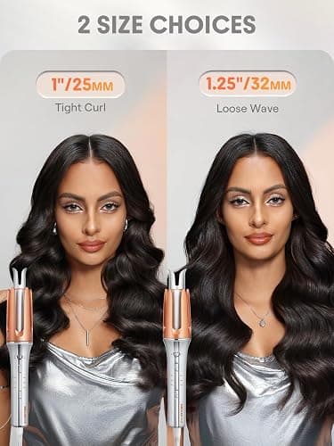 SHEGLAM Automatic Curling Iron 1 1/4 inch with 3 Temperatures Fast Heating, 2-Way Rotation, Anti-Scald, Anti-Tangle Rotating, Automatic Shut-Off for Hair Styling thumbnail 4