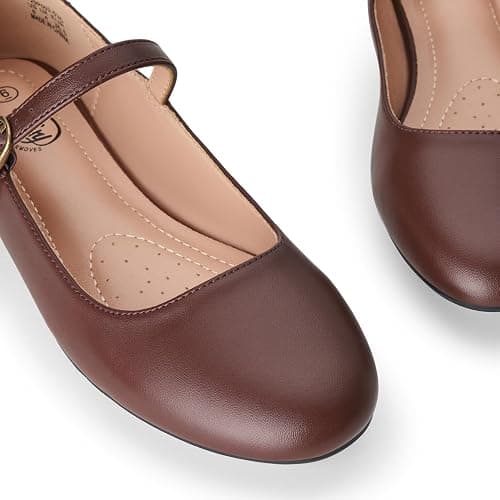 Trary Mary Jane Ballet Flats, Black Flats for Women, Ankle Strap Dressy Comfortable Flats thumbnail 3