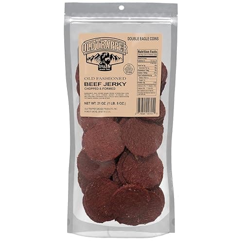 Old Trapper Double Eagle Beef Jerky, Old-Fashioned Flavor, 21 Ounce Package, Delicious Jerky Snacks, 10 Grams of Protein and 80 Calories per Serving (Pack of One) - Image 1