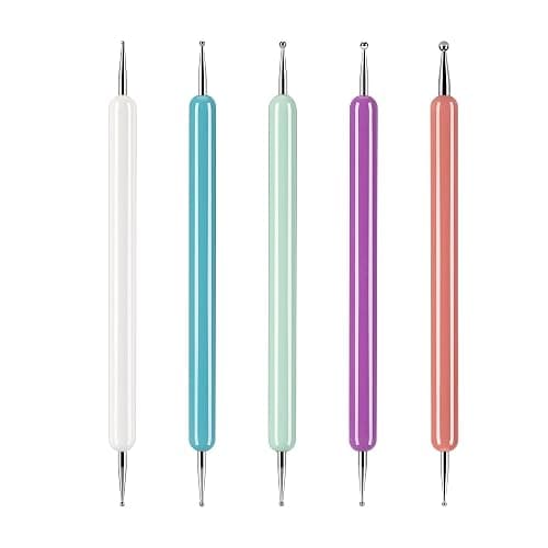 5 Pcs Pattern Tracing Stylus, Ball Embossing Stylus for Transfer Paper, Tracing Tools for Drawing, Embossing Tools for Paper, Art Dotting Tools for Nail Art, Ball Tip Clay Tools Sculpting Stylus - Image 1