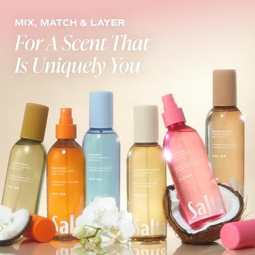 Saltair Body Mist 2 Pack - Fine Fragrance, Lightweight Body Spray Mist with Pink Beach Scent. Long Lasting Perfume Mist. 2x 8oz Bottles thumbnail 3