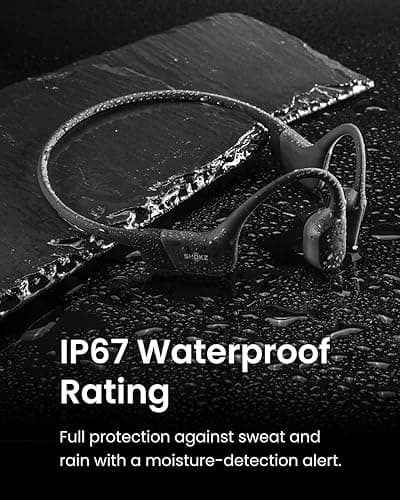 SHOKZ OpenRun Bone Conduction Headphones,Open-Ear Bluetooth Wireless Sport Headphones for Running & Workout,Sweat Resistant, Long 8H Playtime,Mic,Hair Band-Standard-Black thumbnail 5