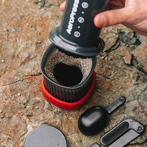 AeroPress Go, Extra Small Portable Coffee Maker Kit, Travel, Hiking & Camping, All-in-One French Press, Pour-Over & Espresso Style Manual Brewer, 2 Min Brew Makes a Less Bitter, More Flavorful Cup thumbnail 2