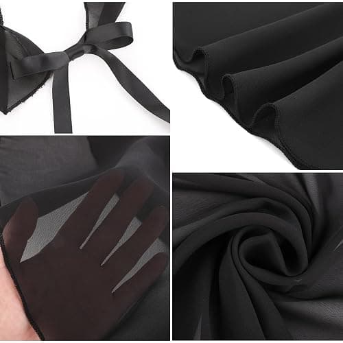 Yolev Women's Ballet Wrap Skirt Chiffon Dance Wrap Skirt with Adjustable Waist Tie Gymnastics Ballet Skirts for Women thumbnail 5