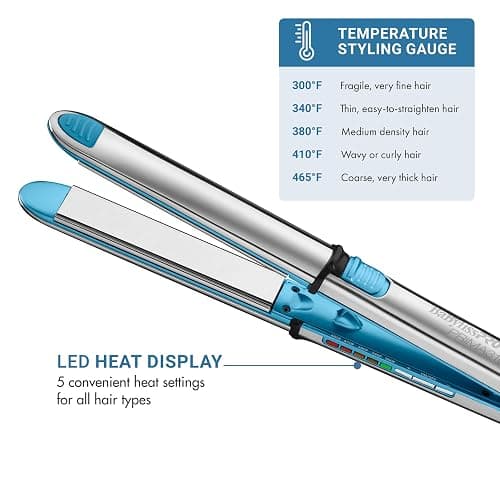 BaBylissPRO Nano Titanium Prima Ionic Hair Straightener – Professional Flat Iron & Curling Iron in One for Stylists, Pro Styling Hair Tool thumbnail 4
