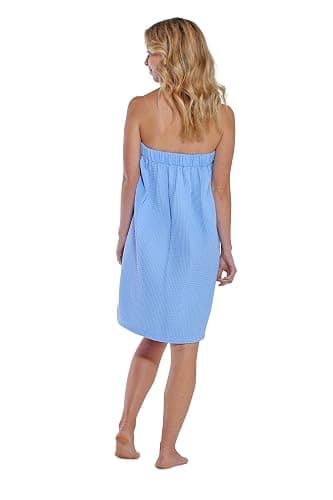 Turquaz Lightweight Knee Length Waffle Robes For Women Spa Bath Waffle thumbnail 6
