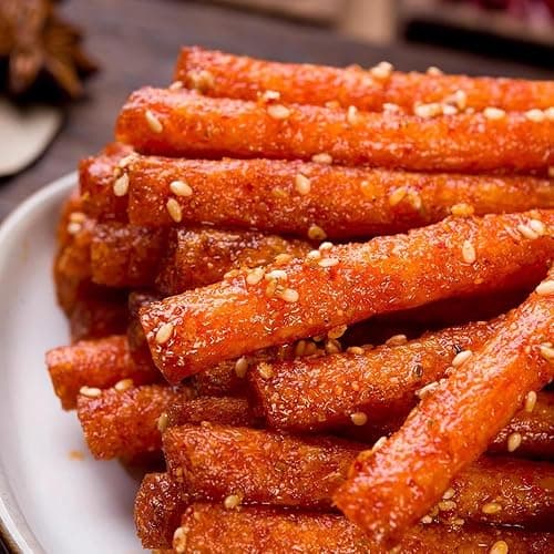 Fraunitsh Latiao Spicy Strips, 2 Packs Latio, Latiao Gluten Chinese Casual Snack Food, La Tiao Spicy Sticks, Latio 辣条, 102g/3.6oz per Pack (Pack of 2) thumbnail 3